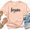 Forgiven Tshirt O Neck Short Sleeve Christian T Shirts Religion Womens Clothing Cotton Harajuku Tee Shirt Femme Church Tops