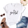 Grateful Christian cross Print Women tshirt Cotton Hipster Funny t-shirt Gift Lady Yong Girl Top Tee 6 Color Drop Ship ZY-535